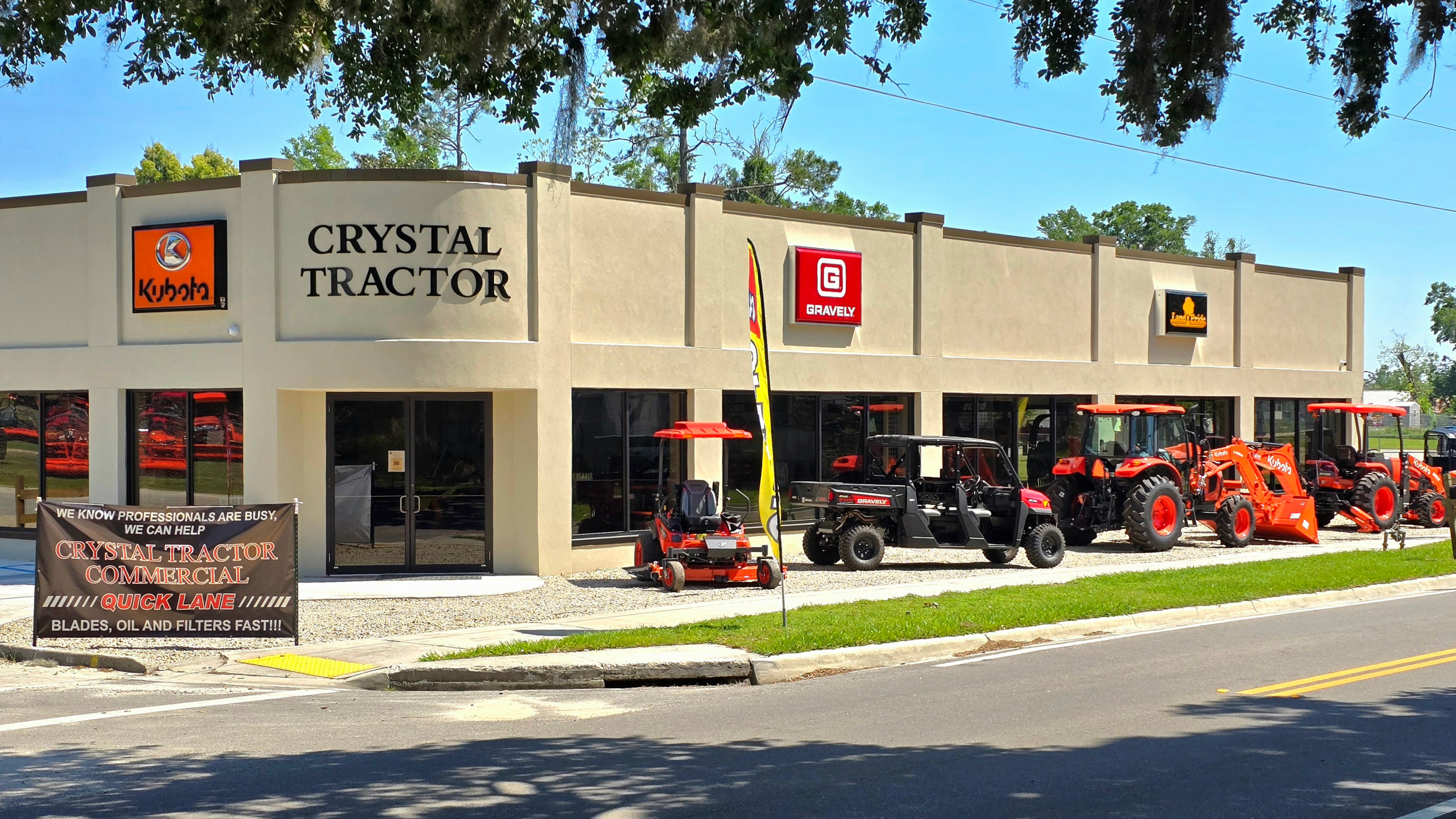 Streetview photograph of the Crystal Tractor & Equipment dealership in Madison, FL
